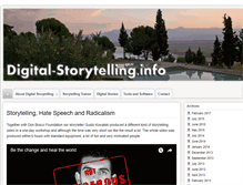 Tablet Screenshot of digitalstorytelling.info